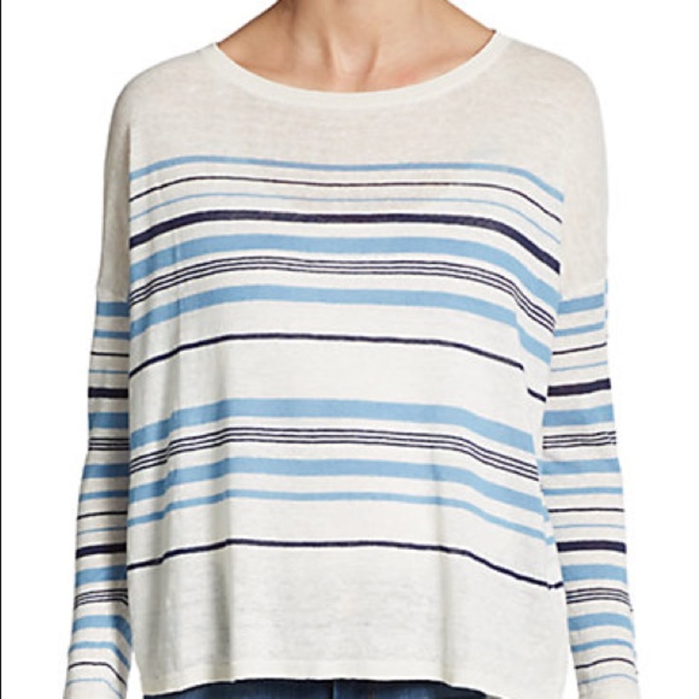 Joie linen striped sweater